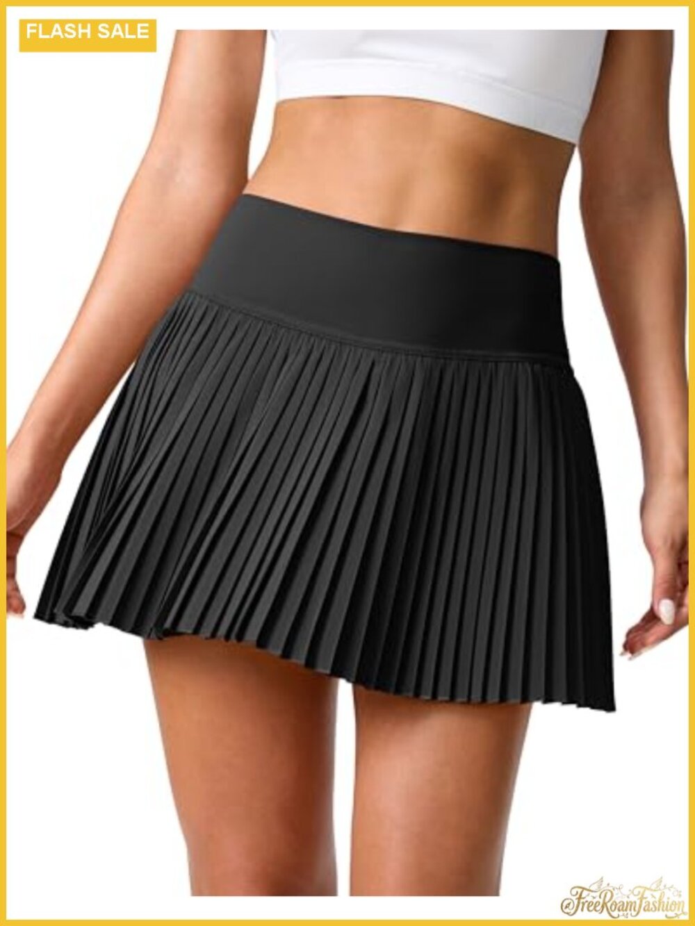 Pleated Tennis Skirt with Pockets Shorts High Waisted Athletic Skorts